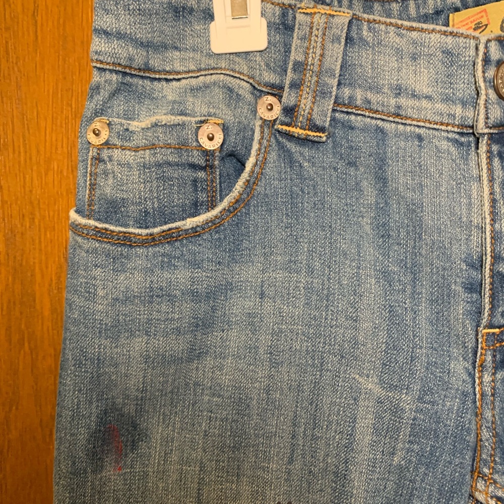 Z. Cavaricci Women’s Size 11 Embellished Graffiti Jeans Vintage Y2K - Picture 8 of 15